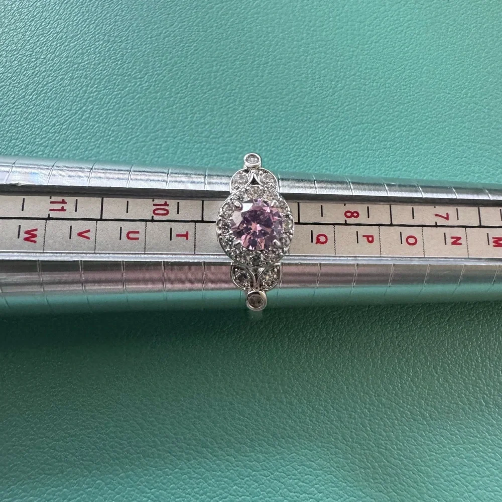 Fragrant jewels Pink and Silver ring. NWOT. Size 9